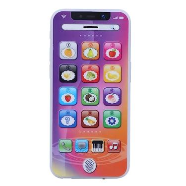 Imagem de Brinquedo Para Telefone Sluffs, Brinquedo Para Celular Para Bebês, Brinquedo Para Celular Com Música Leve Para Bebês, Brinquedo Para Celular Para Crianças, Máquina De Aprendizado Educacional(Roxo)