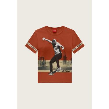 Imagem de Infantil - Camiseta Kyly Skate Laranja Kyly 112186 menino
