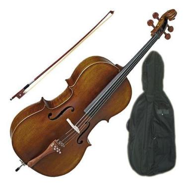 Imagem de Violoncelo Profissional  4/4 Cello Eagle Ce210 C/ Estojo