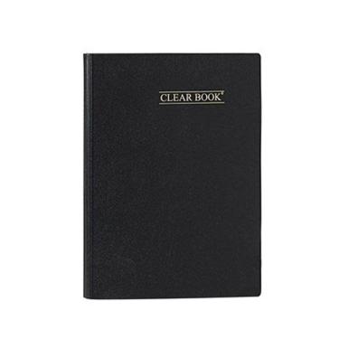 Imagem de Pasta Catálogo Clear Book 20 Envelopes Plásticos Preta ou Lilás Romitec