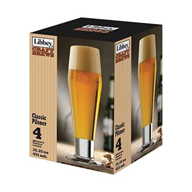 Imagem de Set 4 Copos Classic Pilsner Craft Brew Libbey Usa 451 Ml