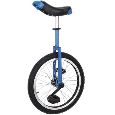 Imagem de Uniciclo bicicleta monociclo competitivo criança adulto engrossado liga de alumínio quadro de equilíbrio bicicleta, para esportes ao ar livre, azul, 16 polegadas