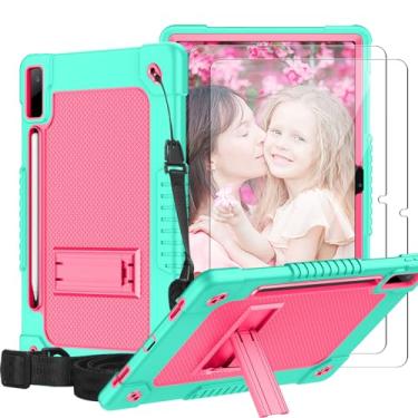 Imagem de FIEWESEY Capa para tablet Lenovo Tab P12 de 12,7 polegadas, híbrida, à prova de quedas, à prova de choque, capa protetora infantil para Lenovo Tab P12 TB-370FU/Xiaoxin Pad Pro 371FC + protetor de tela