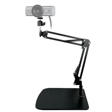 Imagem de AceTaken MX Brio Suporte para webcam, suporte de braço de mesa para Logitech MX Brio 4K, Biro 4K, Brio 500 Webcams (preto)