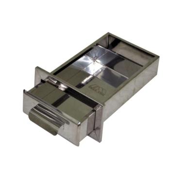 Imagem de Gaveta Cinzeiro Lareira Chapa de Aço Inox Popular 46x32x6cm