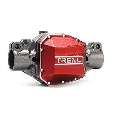 Imagem de TREAL SCX10 Pro Aluminum 7075 Front Axle Center 3rd Member Housing w Diff Cover Upgrades Compatible with Axial 1/10th SCX10 PRO Comp Kit (Gray)