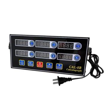 Imagem de IEUDNS Temporizador digital de cozinha comercial de 6 canais, temporizador de cozinha com alarme alto, fritadeira de padaria, temporizador para restaurante,