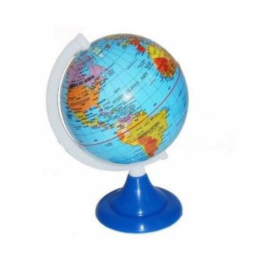 Imagem de Globo terrestre de mesa decorativo western