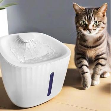 Imagem de GONDMAX Bebedouro Automático para Gatos e Cães, 3 Litros, Branco