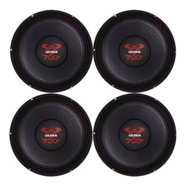 Imagem de Kit 4 alto falante ultravox 700 4 ohms som automotivo