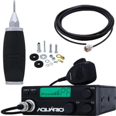 Imagem de Rádio PX 40 Canais RP-40 + Antena Móvel PX Inox 2,70 Metros + Cabo 5,5