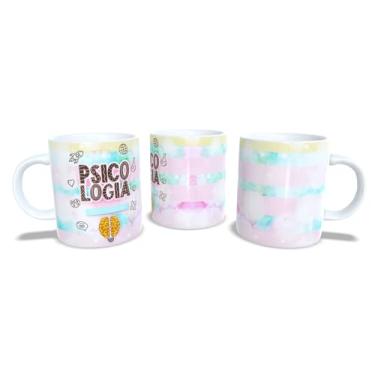 Imagem de Canecas de Porcelana Branca Personalizadas Profissões 7 (Psicologia)