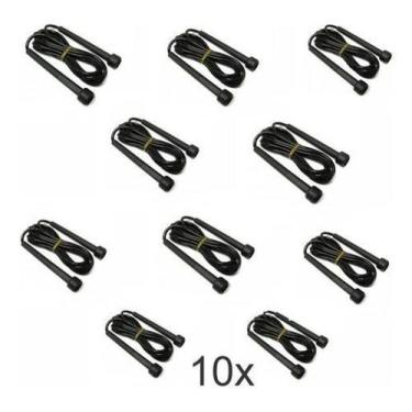 Imagem de Kit Com 10 Corda De Pular Simples Pvc - Infinity, Silicone, Ajustável