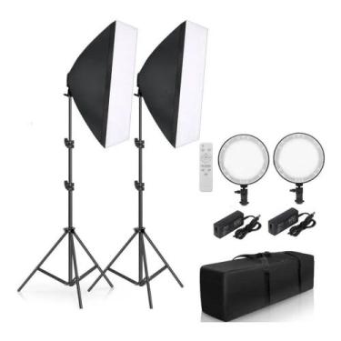 Imagem de Kit Iluminação Bicolor Estúdio Led P/ Fotografia Video - Tomate