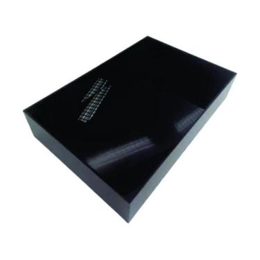 Imagem de Bandeja Retangular Em Acrilico Preto Brilhante - Rick Acrilicos