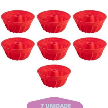 Imagem de Kit 7 Formas Redonda de Silicone Sortida Espiral Sobremesa - QUALITY H