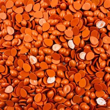 Imagem de Colagem Meia Gota Laranja 6x8mm 300un Plástico 21g - Macall