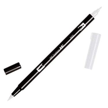 Imagem de Tombow 56645 Caneta dupla escova, N00 – liquidificador incolor, 1 pacote. Misturável, pincel e marcador de ponta fina