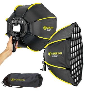 Imagem de Softbox Com Grid Para Flash Speedlite Universal Greika Montagem Rápida