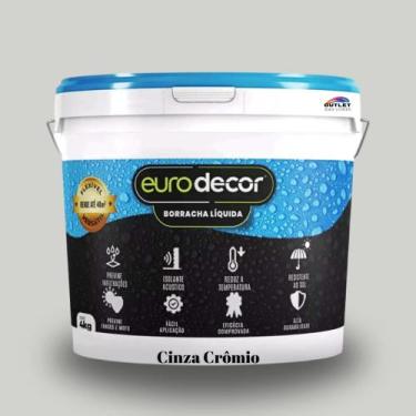 Imagem de Ultra borracha liquida Eurodecor 4kg premium, cromio