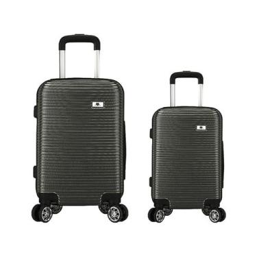 Imagem de Kit 2 Malas De Viagem Em Abs C/ Rodinhas 360º  Média e Grande - EAGLE,