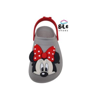 Imagem de Babuche infantil menina sandália - Bile Shoes, Cinza, 27/28