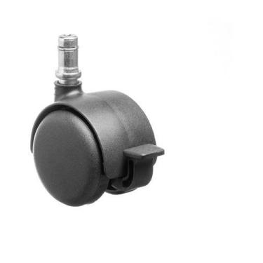 Imagem de Kit 5 Rodinhas Pino 11mm Rodízio C/ Freio Cadeira Escritorio - SQUADRO