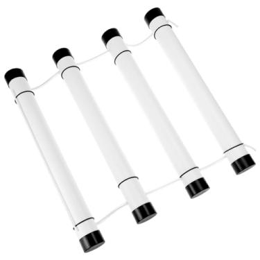 Imagem de QWORK Suporte de tanque de cilindro de mergulho de PVC com 3 tubos (comprimento de 50 cm, 5 cm de diâmetro) - Evita que os tanques rolem no carro