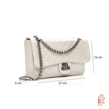 Imagem de Bolsa Feminina Bag Transversal De Ombro - Schenker, Marfim, Unico