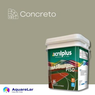 Imagem de Piso Flex Acrilplus Fosco 18L, CONCRETO