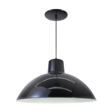 Imagem de Kit 12 Luminária Pendente Chinesa 33cm Interior Branco Brilho Com Fiaç