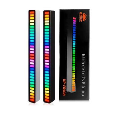 Imagem de Barra de Led Rítmica RGB Sensor de Som Gamer Decorativo USB - knup