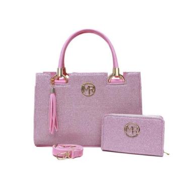 Imagem de Bolsa kit 2 peças fashion gliter  - MARIAHRIBELLO 
