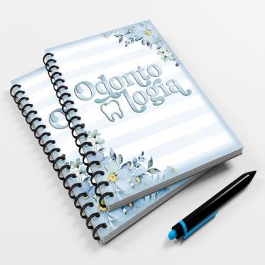 Imagem de Caderno Universitário 96fls Profissão Luxo Odontologia Mod 1 - Premium