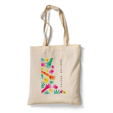 Imagem de Ecobag Bolsa Sacola Profissão Serviço Social - Premium