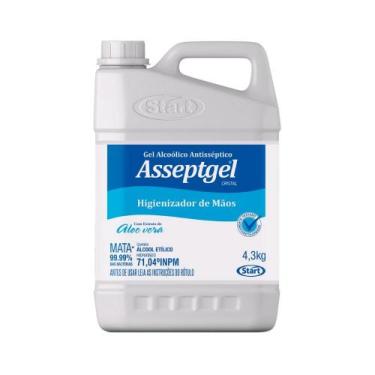 Imagem de Álcool em Gel 71,04Á INPM Asseptgel Cristal Start 4,3Kg
