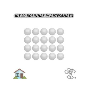 Imagem de Bolinhas Isopor Maciças 20mm Arte & Artesanato Quantidade A Escolha - 