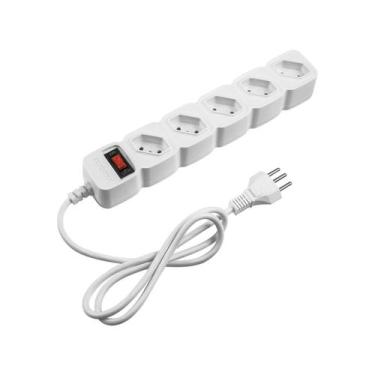 Imagem de Protetor Eletronico C/ 5 TOM Branco EPE 205 + 3M 4824202 - Intelbras, 