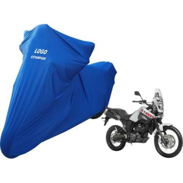 Imagem de Capa Para Proteger Moto Yamaha XT 660 Z Ténéré Com Logo - Mz, Azul