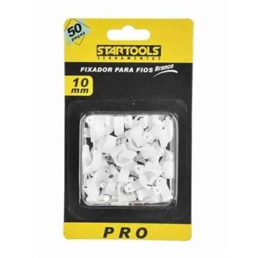 Imagem de Fixadores Cabo /Fios Coaxial Preto Com 50 Pecas 10Mm Cartela - Startoo