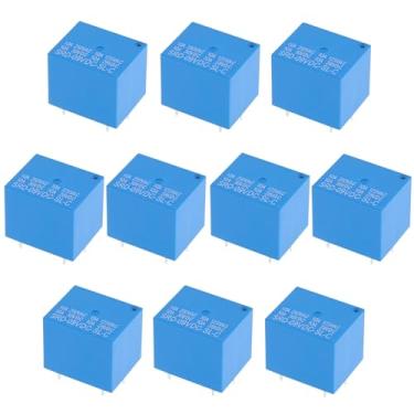 Imagem de ECSiNG 10 peças de terminais de 5 pinos 9VDC relé de placa de PC para controle industrial sistemas de segurança eletrônicos automotivos eletrodomésticos SRD-09VDC-SL-C