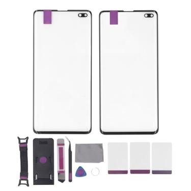 Imagem de 2 PCS Frente Exterior Lente Tela de Substituição de Vidro Frontal do Telefone Com Ferramentas de Reparo Adesivo OCA para S10 Plus