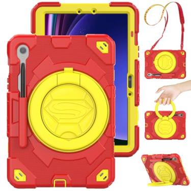 Imagem de Timecity Capa para Samsung Galaxy Tab S10 FE/ S9 FE/ S9 5G com protetor de tela, suporte para caneta [aderência giratória 360] e suporte, capa à prova de quedas para Galaxy Tab S10 FE/S9 FE 10,9