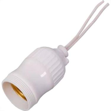 Imagem de Soquete Com Rabicho Nylon Ilumi Branco 2A E-27 1612Pct - Kit C/10