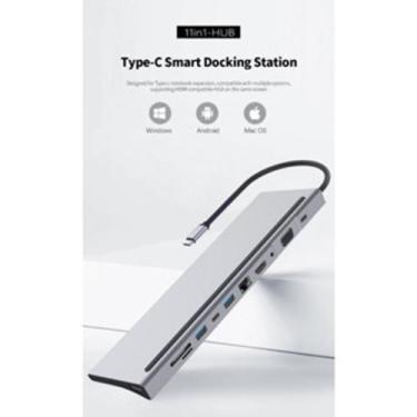 Imagem de Hubs 11 em 1 USB-C estação de acoplamento hub usb 3.0 - sem marca