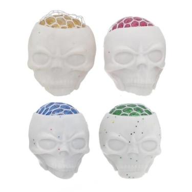 Imagem de Kit 12 Caveiras Squishies para decoração de festa de Halloween - Royal