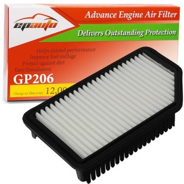 Imagem de EPAuto GP206 (CA11206) Substituição para filtro de ar de painel rígido Hyundai/Kia para Accent (2012-2017), Veloster (2012-2017), Rio (2012-2017), Soul (2012-2019)