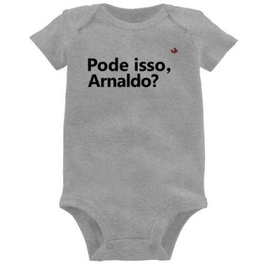 Imagem de Body Bebê Pode isso, Arnaldo - Foca na Moda, Cinza, G