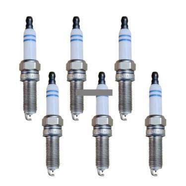 Imagem de YR7MPP33 A004159180326 Vela de ignição de irídio compatível com Benz W203 W204 W211 W212 C209 C219 C204 CL203 W251 S203 004159180326(6pcs)
