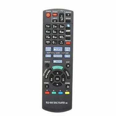 Imagem de XINFUTE Novo N2QAYB000574 adequado para Panasonic Blu-Ray Disc IR6 Player Controle Remoto DMP-BDT310